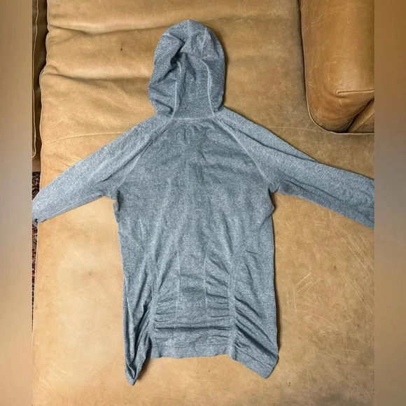 Athleta Fast Track Jacket Heather Gray Full Zip Women’s Size Medium - Picture 8 of 8